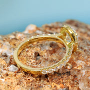 1.70 Ctw Natural Halo Oval Cut Engagement Ring GIA Certified