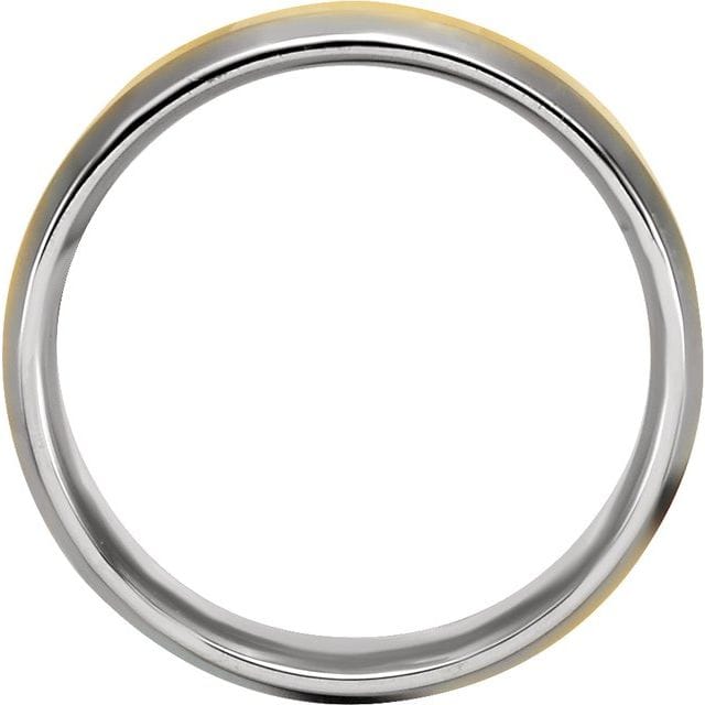14K Gold Beveled-Edge Band 8mm Width