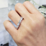 Half Eternity Band on Hand