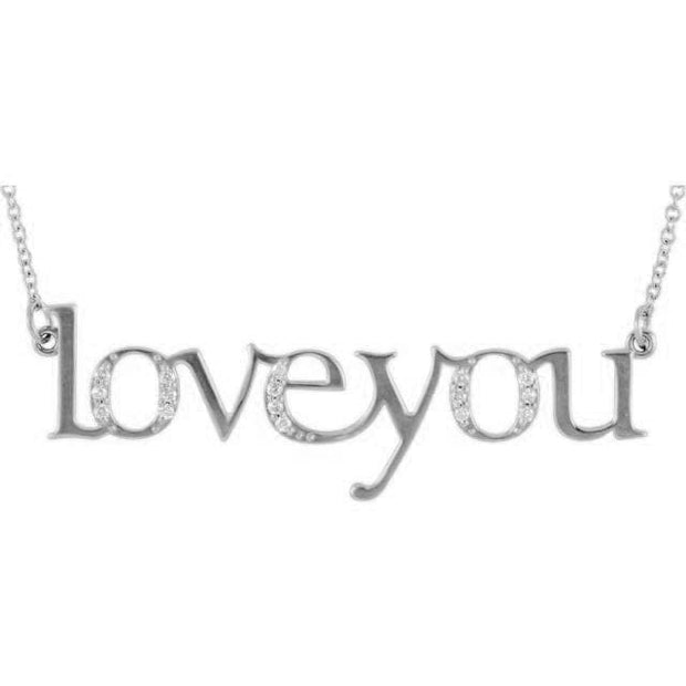 "Love You" Expression Charm Pendant
