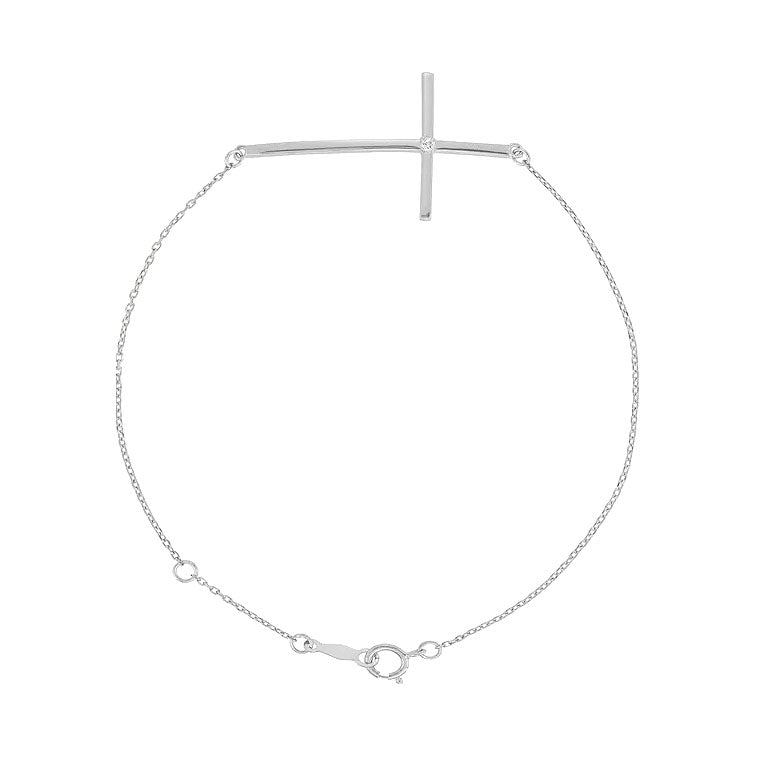 Cross diamond bracelet