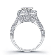 2.88 Ct. Princess Cut Diamond Engagement Set G, VS1 (GIA Certified)