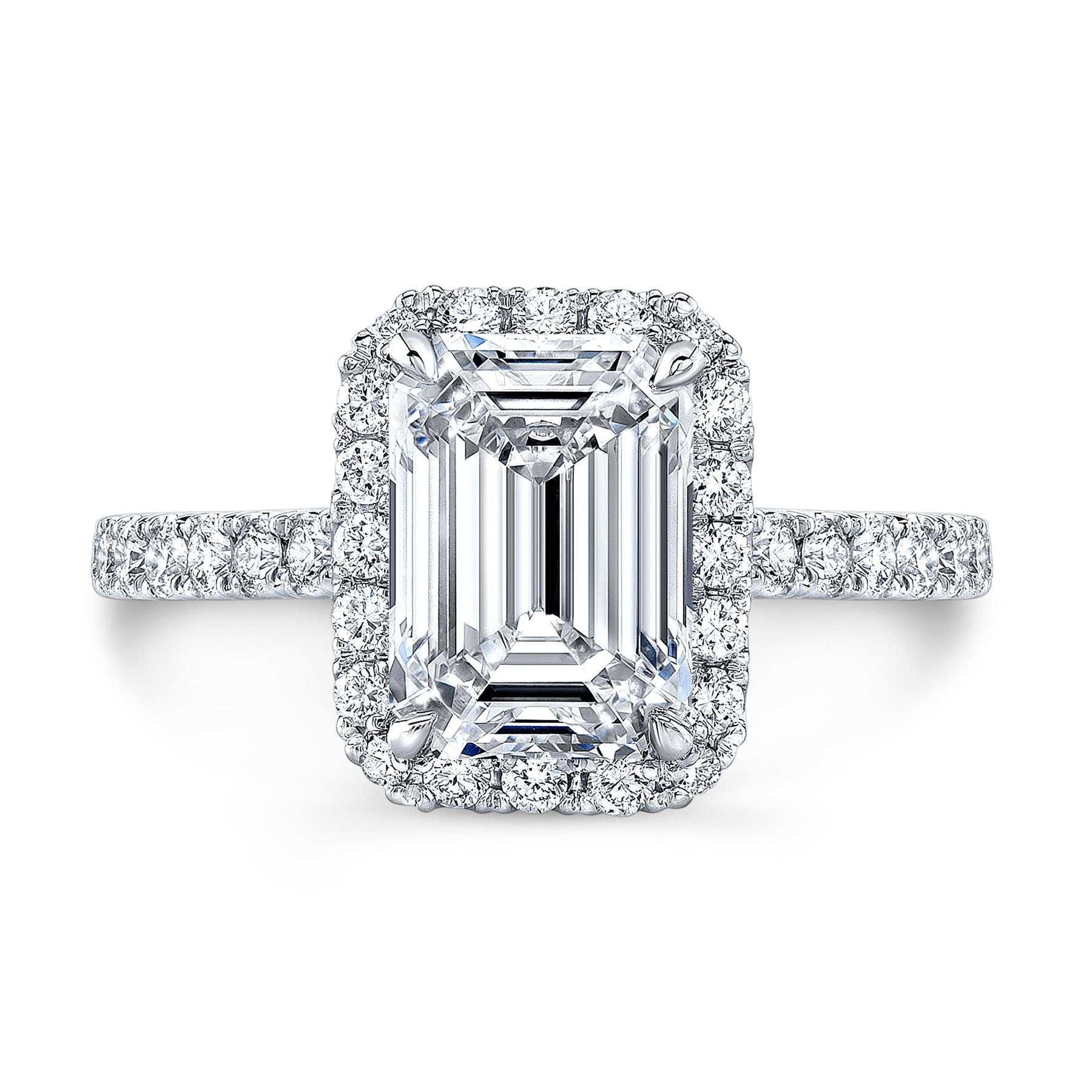 2.50 Carats Lab Grown Emerald Cut Solitaire Diamond Engagement Ring – Benz  & Co Diamonds