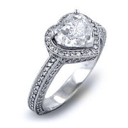 3.18 Ct. Heart Brilliant Cut Diamond Engagement Ring G, VS2 (GIA Certified)