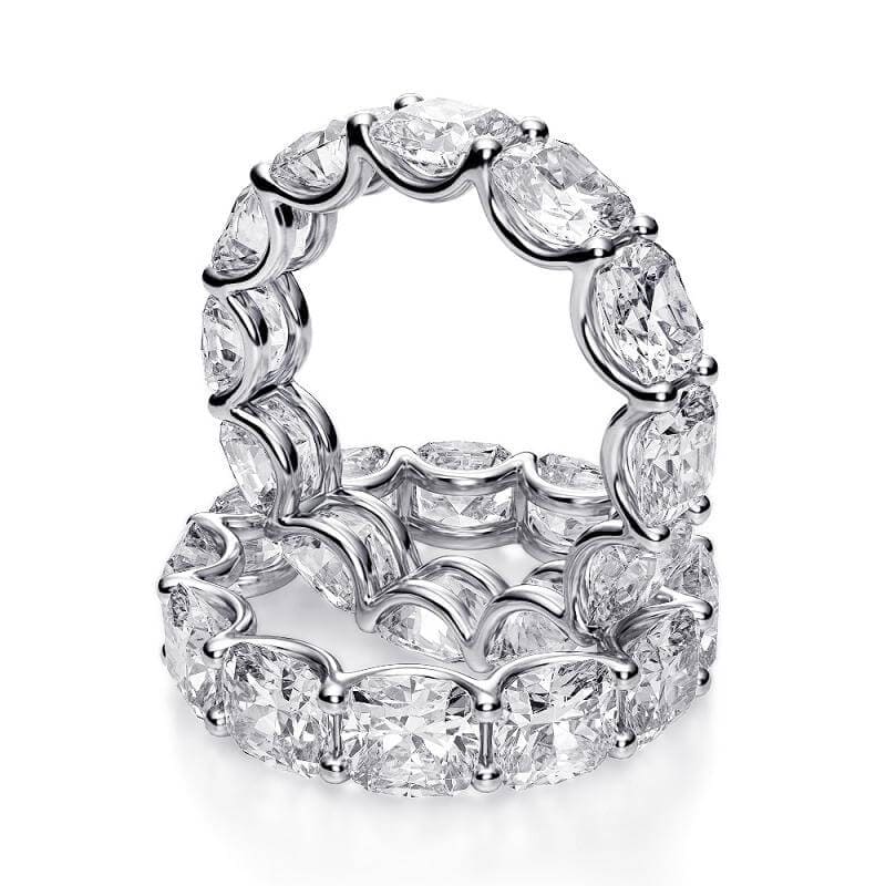Cushion Cut Diamond Eternity Ring