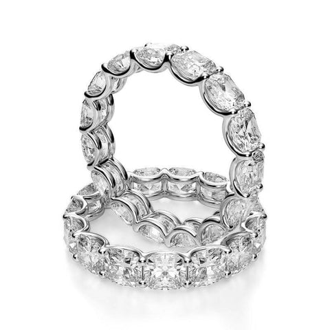 5.0 Ct. Cushion Cut Diamond Eternity Ring