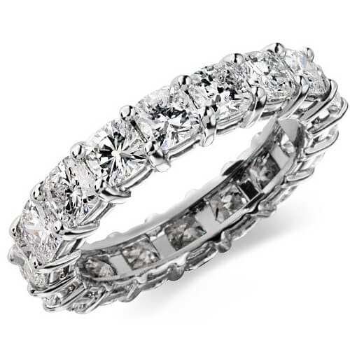 Cushion Cut Eternity Band Gallery