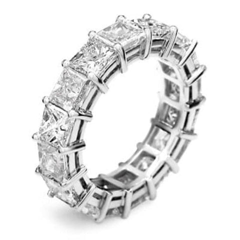 5.50 Ct. Princess Cut Diamond Eternity Ring