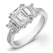 1.87 Ct. Emerald Cut Diamond Engagement Ring G, VS1 (GIA certified)