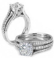2.79 Ct. Cushion Cut Diamond Engagement Ring H, SI2