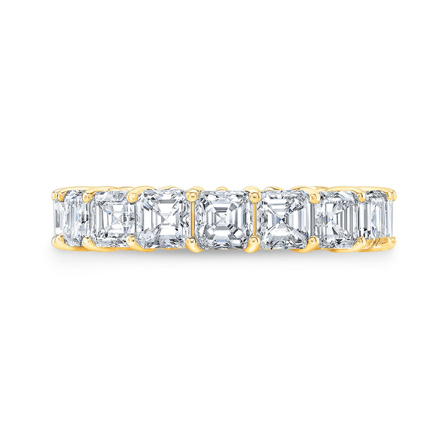 4.00 Ct. Asscher Cut Diamond Eternity Band F-G Color VS1 Clarity