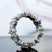Flower Eternity Ring with Marquise and Round Cut Diamonds