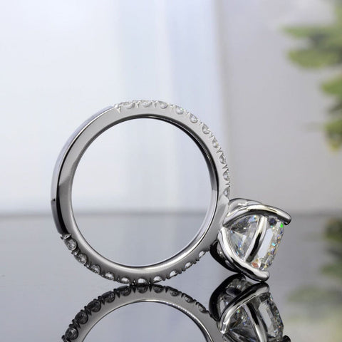 2.30 Ct. Cushion Cut Bridal Ring Set G Color VS2 GIA Certified