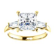3 Stone Princess Cut Diamond Ring