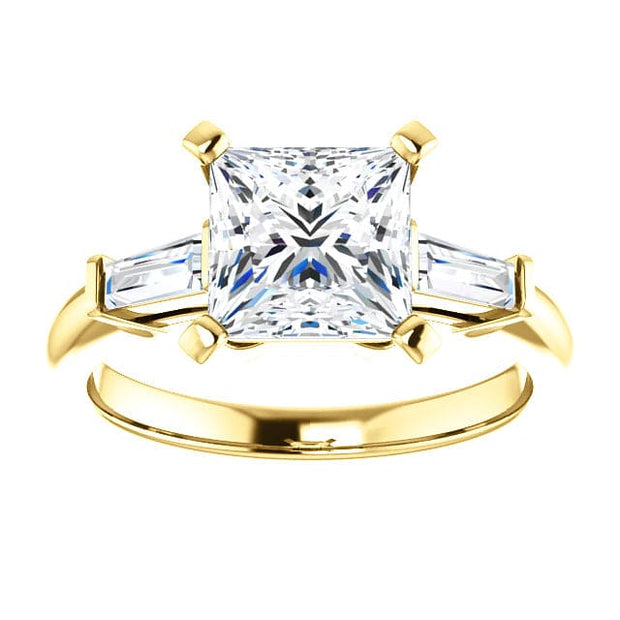 3 Stone Princess Cut Diamond Ring