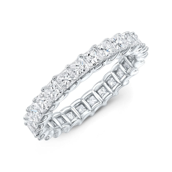 Princess Cut Eternity Band White Gold