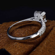 3.00 Ct. Cushion Cut Pave Hidden Halo Engagement Ring I Color VS2 GIA Certified