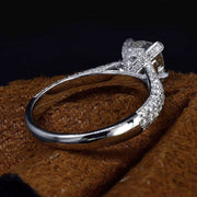 3.30 Ct. Cushion Cut Pave Engagement Ring I Color VS1 GIA Certified