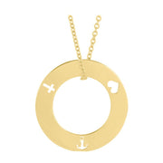 14k gold faith, hope & love necklace