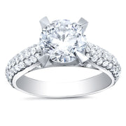 Pave Engagement Ring Front