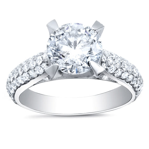 Pave Engagement Ring Front