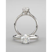 4 Prong Solitaire Engagement Ring