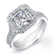 4.39 Ct. Asscher Cut Diamond Engagement Ring G, VS1