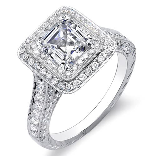  round cut dual halo diamond engagement ring f,vvs2 gia