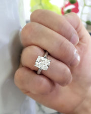 2.50 Ct. Cushion Cut Solitaire Ring H Color VS2 GIA Certified