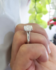 2.50 Ct. Cushion Cut Solitaire Ring H Color VS2 GIA Certified