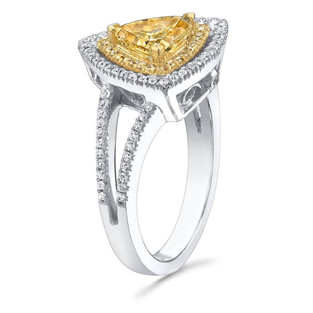 1.56 Ct. Canary Fancy Yellow Diamond Engagement Ring