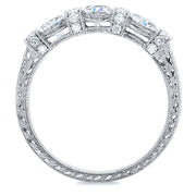 0.75 Ct. Art Deco Round Cut Diamond Wedding Band