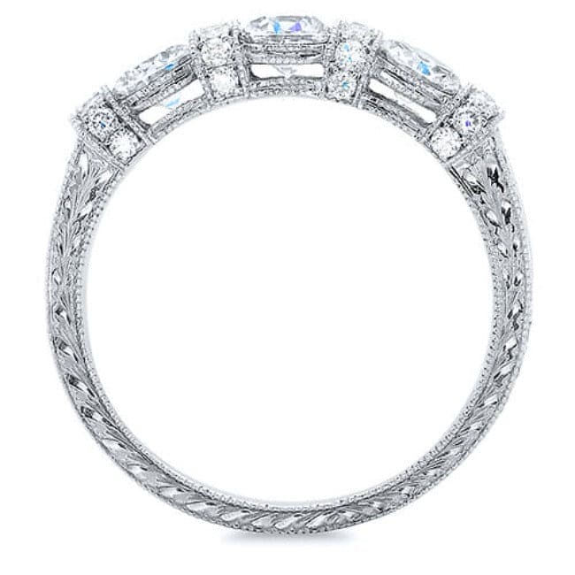  unique vintage wedding ring side profile