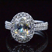 Oval Halo Engagement Ring