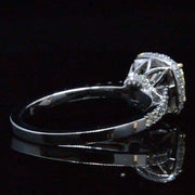 1.90 Ct. Canary Cushion Cut Halo Micro Pave & U-Setting Diamond Engagement Ring VVS2 GIA