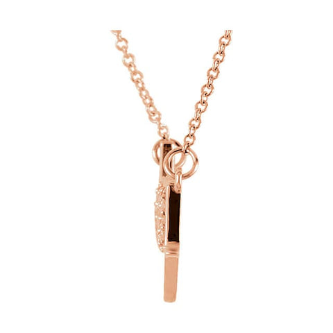 Diamond "Love You" Expression Pendant Necklace