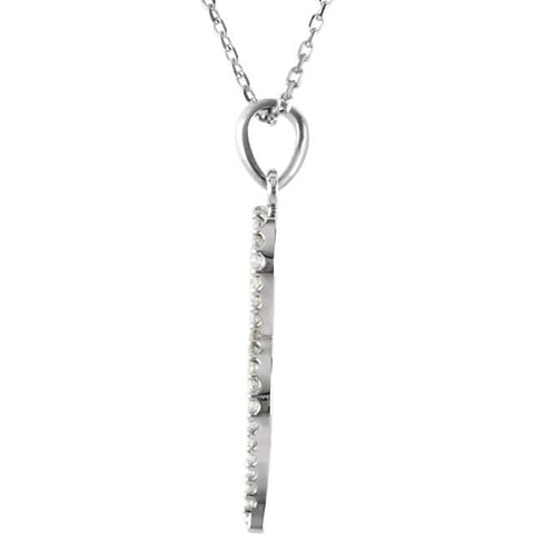 Diamond Snake Expression Pendant Necklace