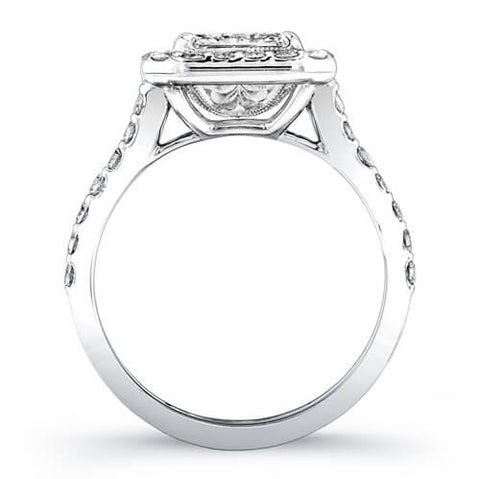 4.81 Ct. Asscher Cut Diamond Engagement Ring H, VVS2