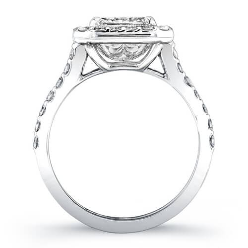 6.19 Ct. Asscher Cut Diamond Engagement Ring I, VS1