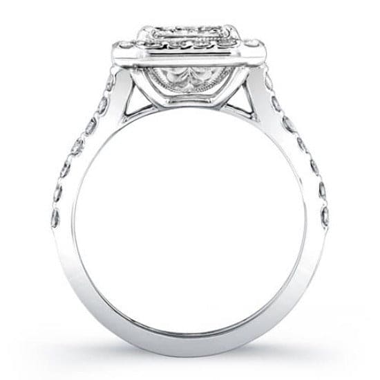 Princess Cut Diamond Engagement Ring Side view