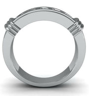 1.00 Ct. Men's Round Cut Diamond Ring Channel Set