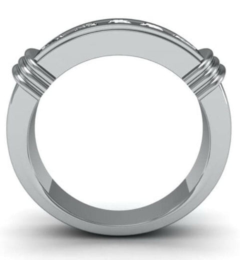1.00 Ct. Men's Round Cut Diamond Ring Channel Set