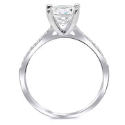 Dainty Engagement Rings Side Profile