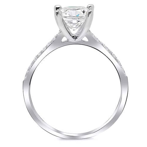 Dainty Engagement Rings Side Profile