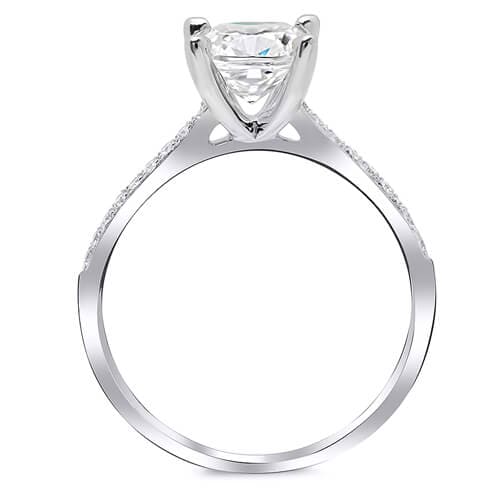 Dainty Engagement Rings Side Profile