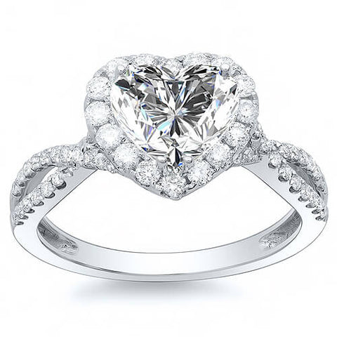 Heart twist ring deals