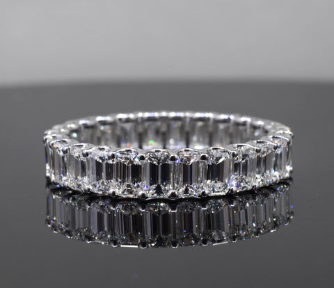 Emerald Cut Eternity Band