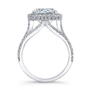 Halo Cushion Cut Engagement Ring