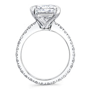 2.10 Ct. Radiant Cut Diamond Solitaire Eternity Engagement Ring G,VVS2 GIA