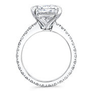 Radiant Cut Engagement Ring Profile View
